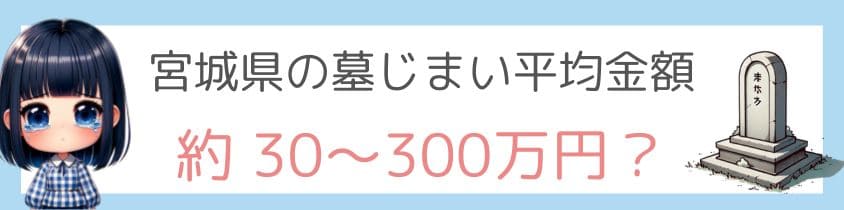 宮城県の墓じまい-平均費用