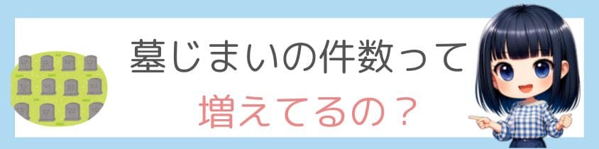 墓じまいの件数って増えてるの？