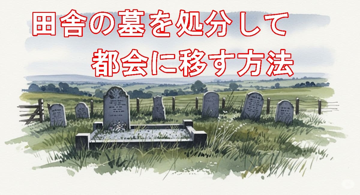 田舎の墓を処分して都会に移す方法｜費用と手続きを全解説